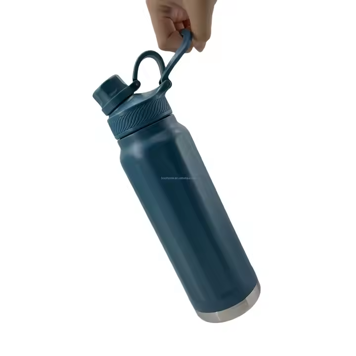 1000ml Double Lid Stainless Steel Vacuum Water Bottle