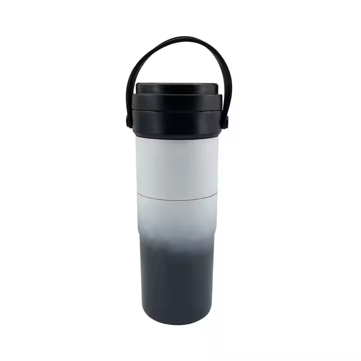 2 in 1 Stainless Steel Vacuum Thermos Bottle
