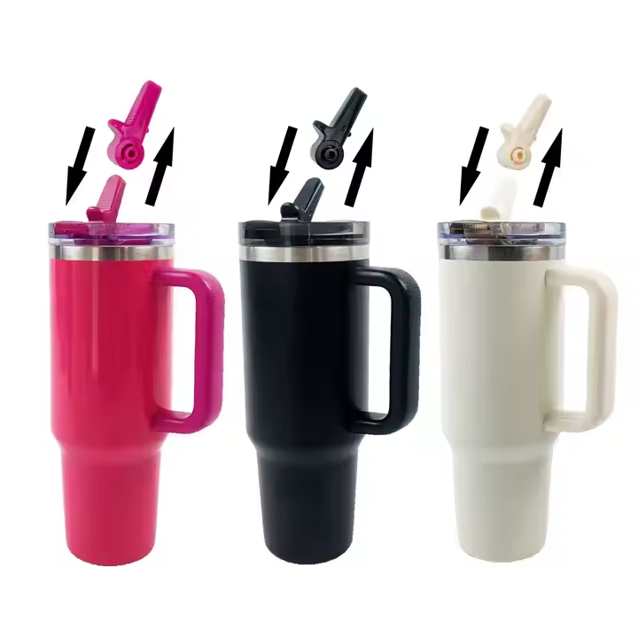 40oz Stainless Steel Insulated Tumbler With Handle