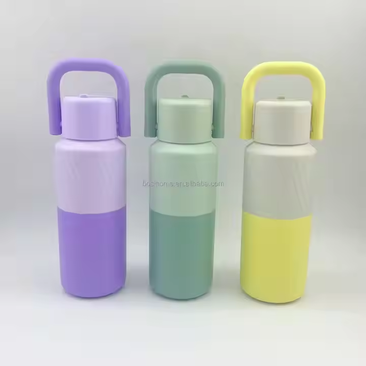 Vacuum Flask With Press Lid and Handle