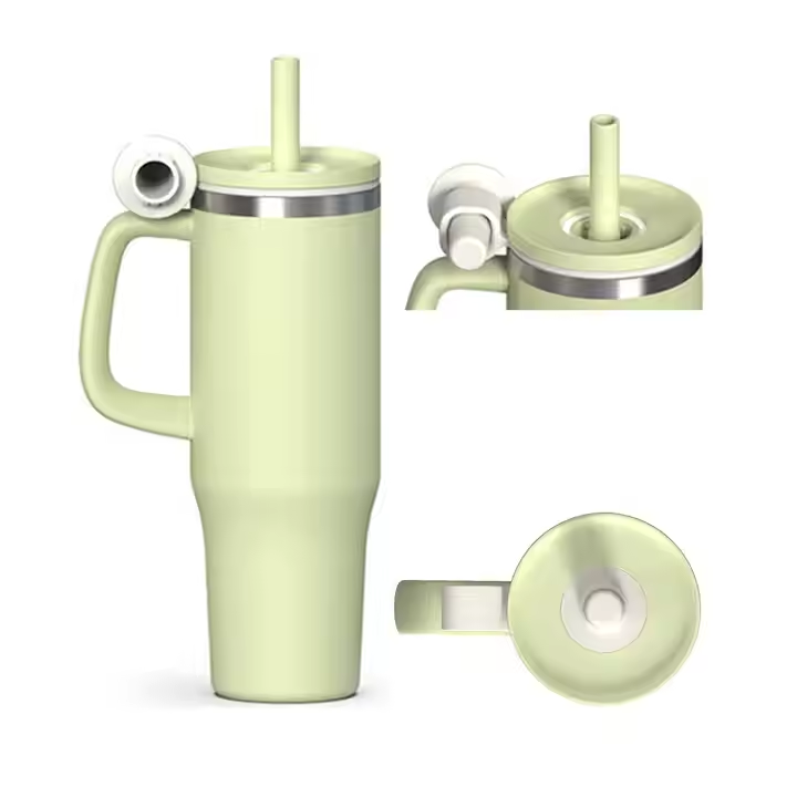 40oz Travel Tumbler With Handle Lid