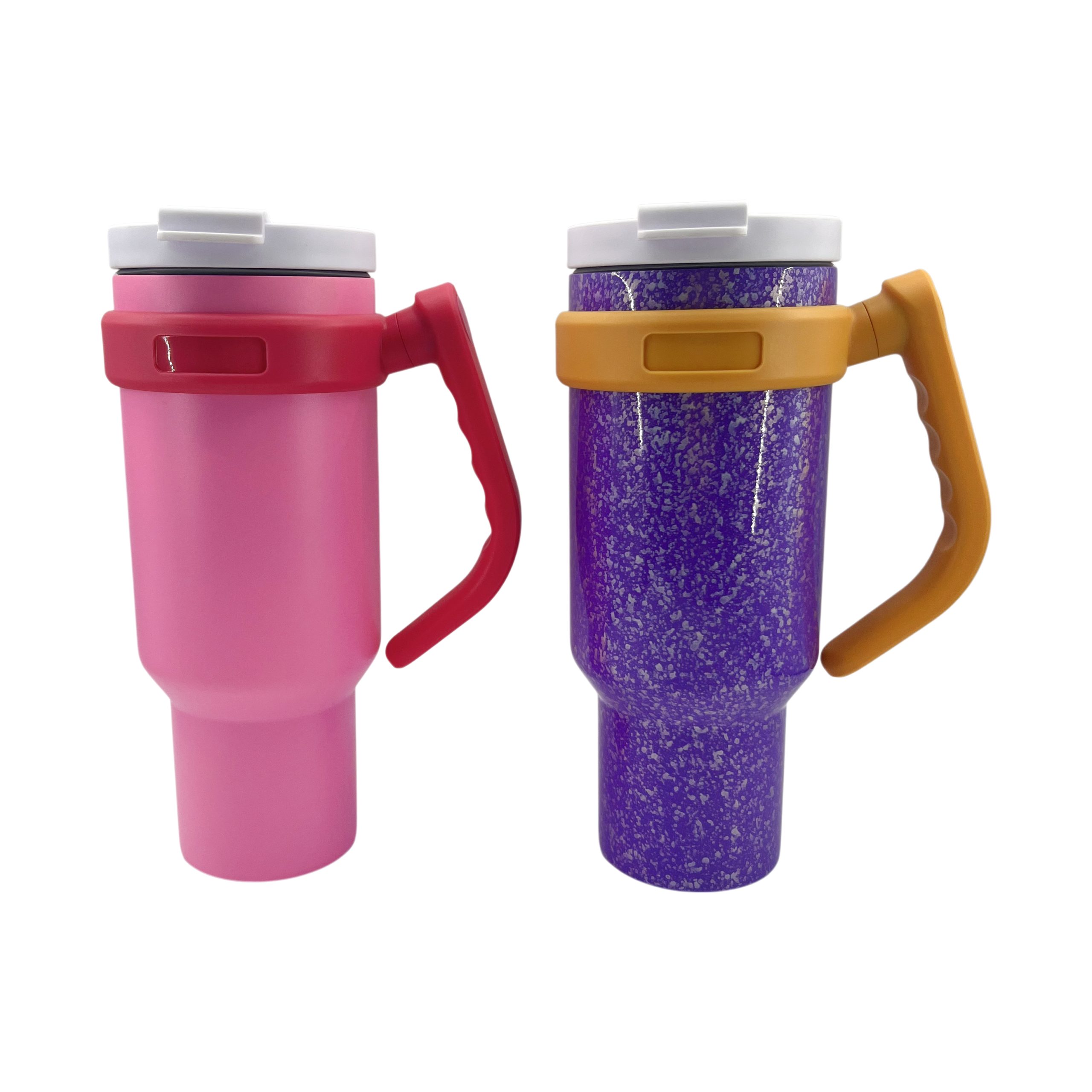 40oz Stainless Steel Vaccum Tumbler with Flexible Handle